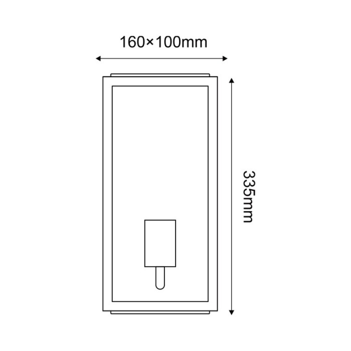 SAND WHITE WALL LUMINAIRE CELIA 1XE27 IP44 WITH CLEAR GLASS 
