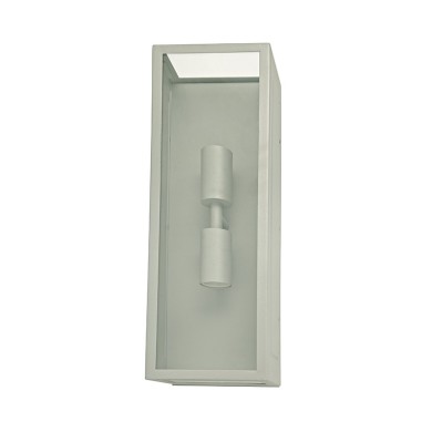 SAND GREY WALL LUMINAIRE CELIA 2XE27 IP44 WITH CLEAR GLASS 