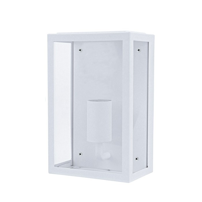 SAND WHITE WALL LUMINAIRE CELIA MINI 1XE27 IP44 WITH CLEAR GLASS