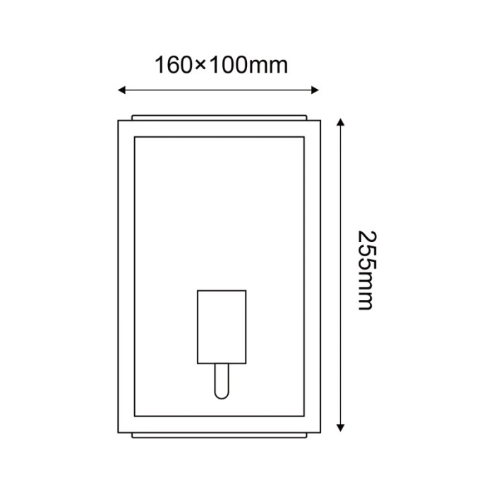 SAND WHITE WALL LUMINAIRE CELIA MINI 1XE27 IP44 WITH CLEAR GLASS