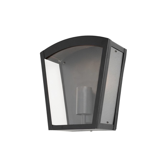 SAND BLACK WALL LUMINAIRE CELIA V 1XE27 IP44 WITH CLEAR GLASS
