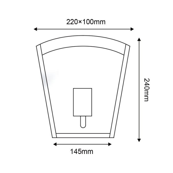 SAND WHITE WALL LUMINAIRE CELIA V 1XE27 IP44 WITH CLEAR GLASS