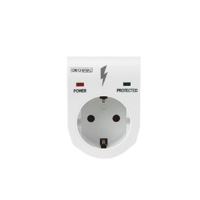 SURGE PROTECTOR SINGLE SCHUKO TYPE 3 16A 230V 3500W MAX