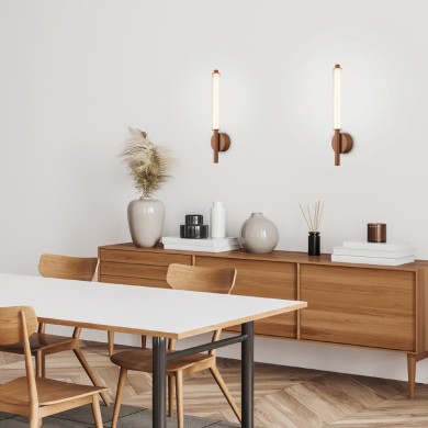 MYSTIQUE-WALL LAMP BROWN ALUMINIUM LED SMD 11W CCT 660LM IP20 100X79X500MM