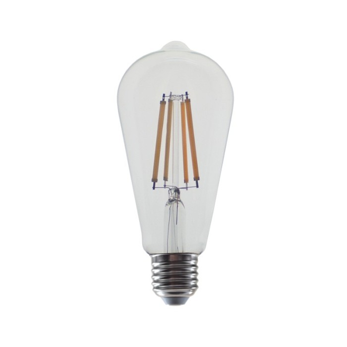 LED FILAMENT E27 ST64  10W 2700K 230V AC 1220LM RA80 30000H 360°