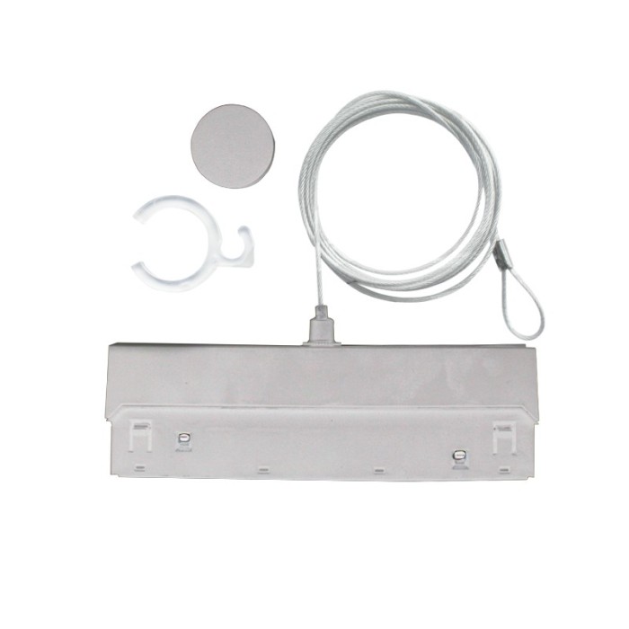 KIT ΕΓΚΑΤΑΣΤΑΣΗΣ ΓΙΑ COSMO20*W & COSMO40*W ΛΕΥΚΟΣ ΜΑΤ ΜΑΓΝΗΤΙΚΟΣ ΑΝΤΑΠΤΟΡΑΣ & 2M AΤΣΑΛΙΝΗ NTIZA ME ΚΛΙΠ