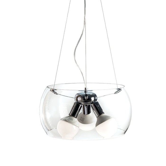 NETTO PENDANT 3X60W E27 D40 H128 GLASS PONTIAC
