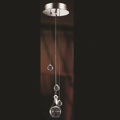 NETTO ΦΩΤΙΣΤΙΚΟ ΚΡΕΜΑΣΤΟ ΔΙΑΦΑΝΟ ΜΕΤΑΛΛΙΚΟ ΣΥΜΒΑΤΙΚΟ 1ΧG9 IP20 Φ150Χ600mm