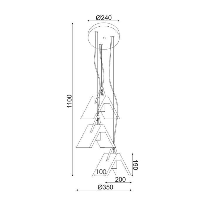 NETTO PENDANT L/F 3XE27 CEMENT + LEATHER F43ΧΗ110CM ALFA