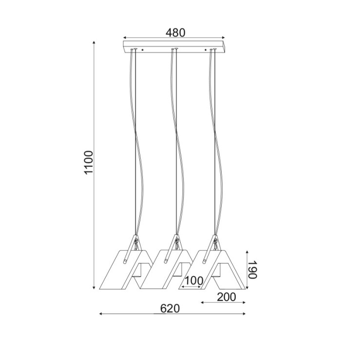 NETTO ΦΩΤΙΣΤΙΚΟ ΚΡΕΜΑΣΤΟ ΦΥΣΙΚΟ ΤΣΙΜΕΝΤΕΝΙΟ ΣΥΜΒΑΤΙΚΟ 1ΧΕ27 IP20 200Χ1000mm