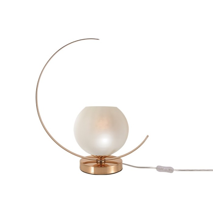 NETTO ΦΩΤΙΣΤΙΚΟ ΕΠΙΤΡΑΠΕΖΙΟ ΓΥΑΛΙΣΤΕΡΟ ΧΡΥΣΟ ΜΕΤΑΛΛΙΚΟ ΣΥΜΒΑΤΙΚΟ 1ΧΕ27 IP20 Φ140Χ420mm