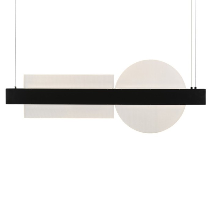 NETTO PENDANT LUMINAIRE LED 20W 3000K 2150LM METAL BLACK+ACRYLIC 7,5X100XH120CM EARTH