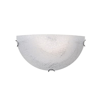 NETTO WALL MOUNTED 1XE27 CRYSTAL GLASS+METAL 30Χ15ΧΗ10CM FORCE