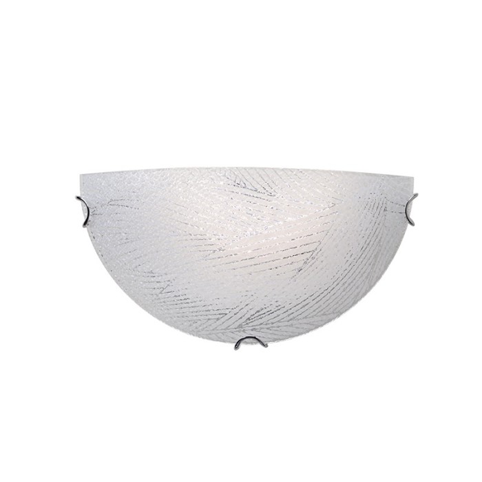 NETTO WALL MOUNTED 1XE27 CRYSTAL GLASS+METAL 30Χ15ΧΗ10CM FORCE