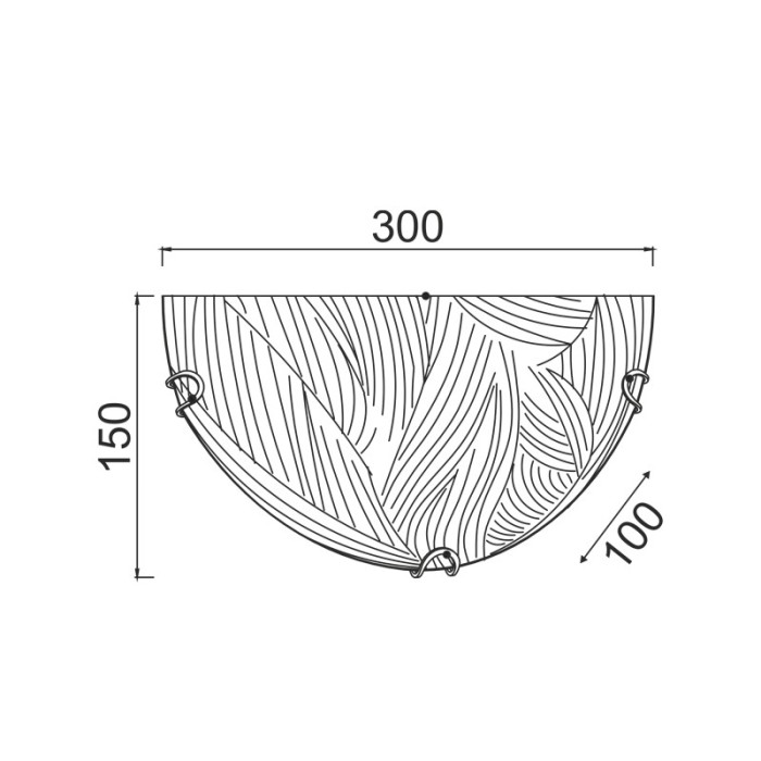 NETTO WALL MOUNTED 1XE27 CRYSTAL GLASS+METAL 30Χ15ΧΗ10CM FORCE