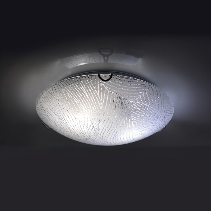 FORCE-ΦΩΤΙΣΤΙΚΟ ΕΠΙΤΟΙΧΟ/ΟΡΟΦΗΣ ΛΕΥΚΟ ΓΥΑΛΙΝΟ ΣΥΜΒΑΤΙΚΟ 3ΧΕ27 IP20 Φ40ΧΗ12CM 