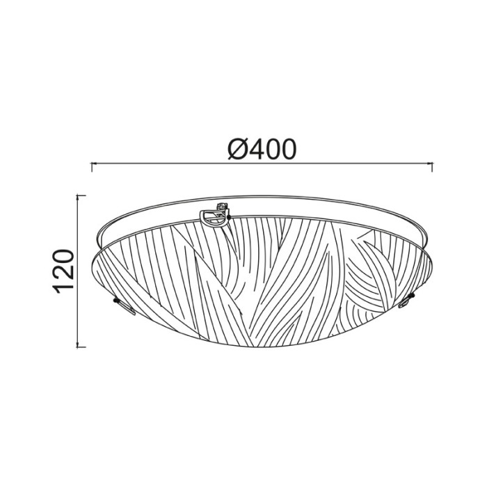 FORCE-ΦΩΤΙΣΤΙΚΟ ΕΠΙΤΟΙΧΟ/ΟΡΟΦΗΣ ΛΕΥΚΟ ΓΥΑΛΙΝΟ ΣΥΜΒΑΤΙΚΟ 3ΧΕ27 IP20 Φ40ΧΗ12CM 