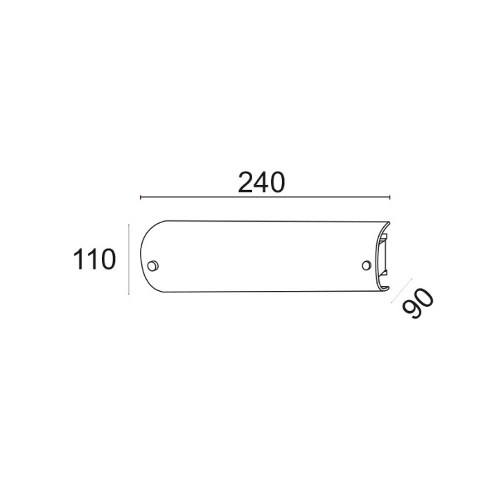 1X40W E14 11X9X25cm MAN