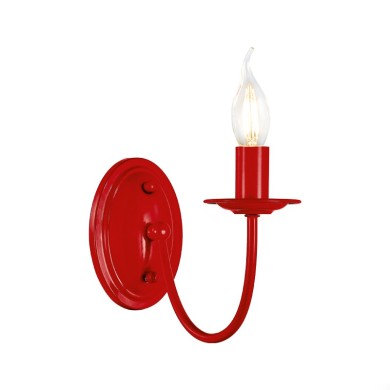 NETTO WALL MOUNTED 1XE14 METAL RED 25Χ15,5Χ20CM