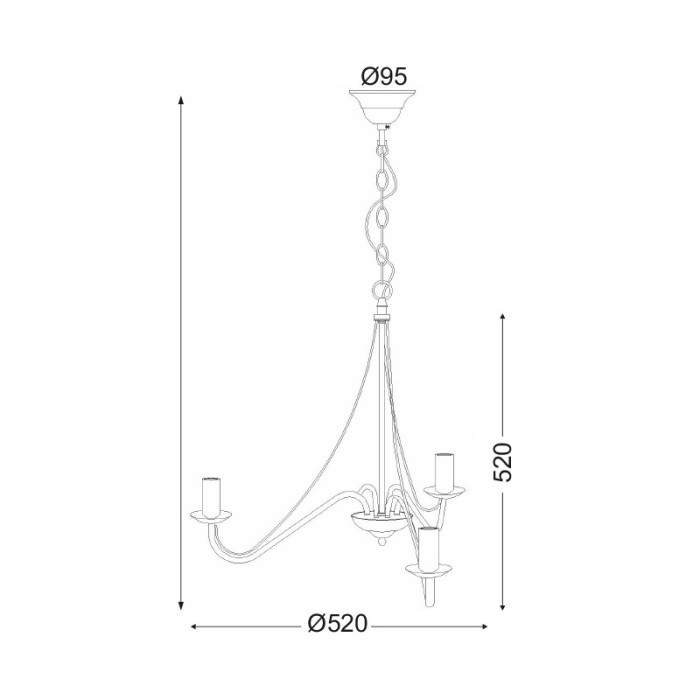 NETTO PENDANT METAL BROWN 3ΧΕ14 PALMYRA