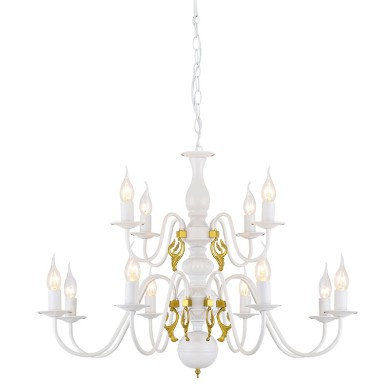 NETTO PENDANT 12XE14 METAL PATINΑ GOLD Φ78ΧH160CM VELVET