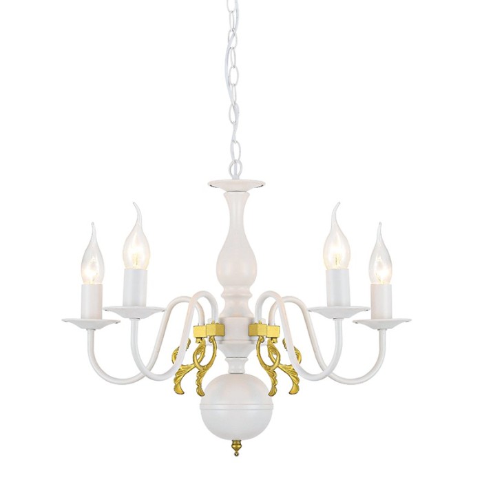 NETTO PENDANT 5XE14 METAL PATINΑ GOLD Φ50ΧH93,5CM VELVET