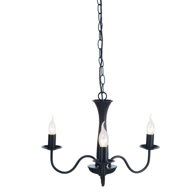 PENDANT 3XE14 METAL BLACK Φ49,5ΧΗ89,5CM KNOSSOS