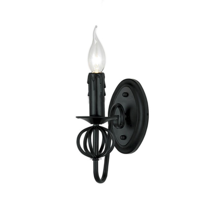 NETTO WALL LAMP METAL BLACK 1ΧΕ14