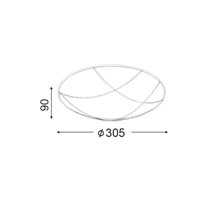 CEILING LAMP D30CM 2XE27 MINOS