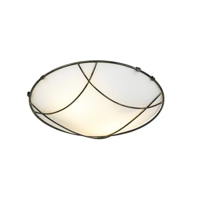 CEILING METALIC BLACK-GOLD D40CM 3XE27 MINOS