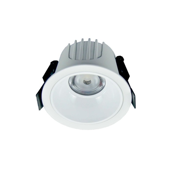 LED WHITE RECESSED DOWNLIGHT 20W 4000K 2300Lm 40° IP44 230V AC Ra80 Φ107*70MM 5YRS
