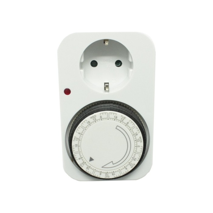 MECHANICAL WEEKLY TIME SWITCH, SCHUKO SOCKET 