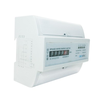 DIN-RAIL ENERGY kWh METER ANALOG 3P+N DIRECT CONECT. 10(100)A 3x230/400VAC 5+1DIG. 7Μ 