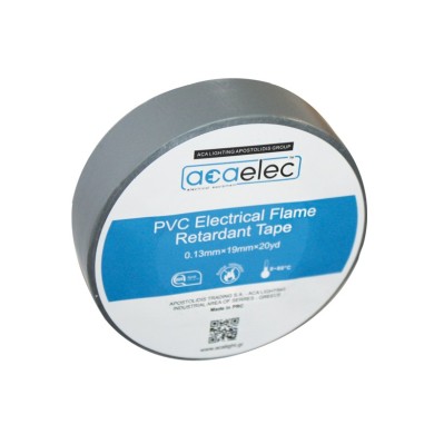  ELECTRICAL PVC TAPE ACAELEC GREY 0.13mmx19mmx20yds