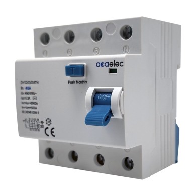 RCCB 4X40A 300mA 4M AC-Type