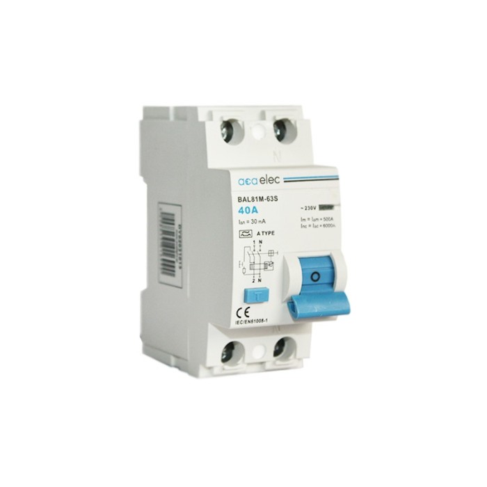 RCCB 2x63A 30mA 2M A-Type     
