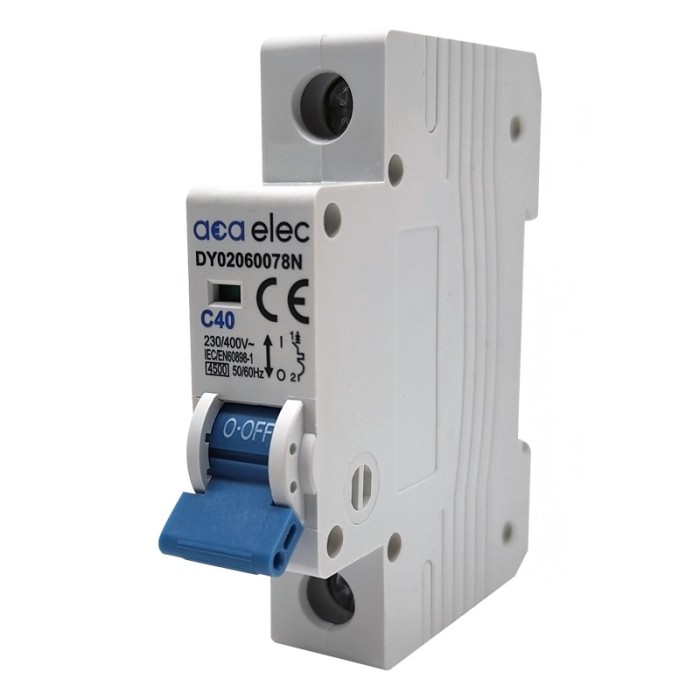 MCB 1P C40 4,5KA 1M