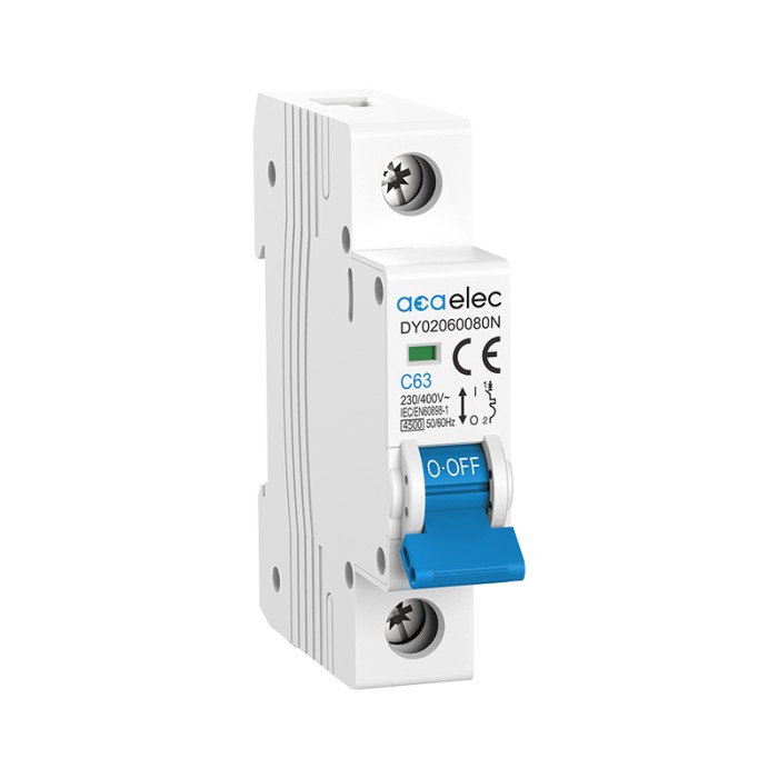MCB 1P C63 4,5KA 1M