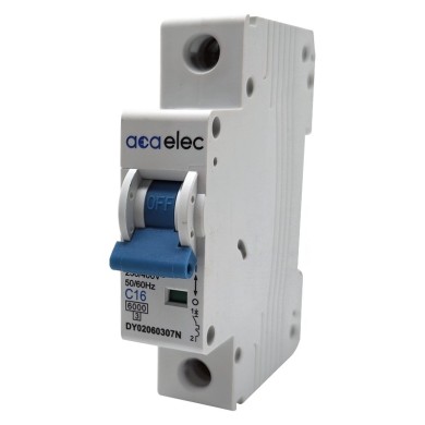 MCB 1P C16 6KA 1M