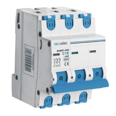 MCB 3P C16 6KA 3M  