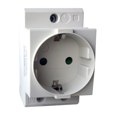 DIN RAIL SOCKET Schuko-2P+E 16A  2,5M
