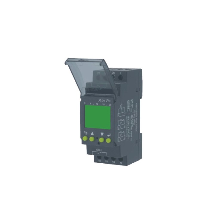 ASTRONOMICAL DIN RAIL TIME SWITCH ASTRO PRO 110-240V AC 2C/O