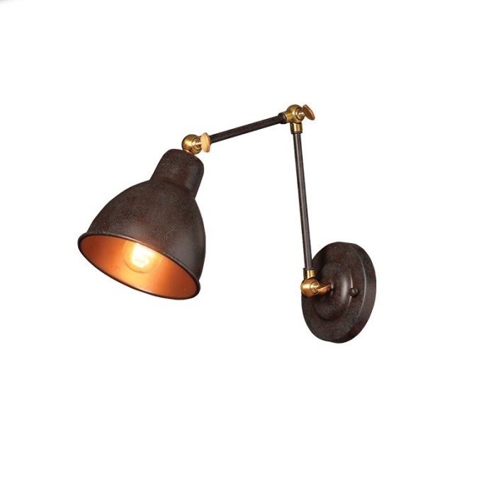 WALL LUMINAIR 1ΧΕ27 METAL RUST BRACET Φ15Χ39CM THALASSA