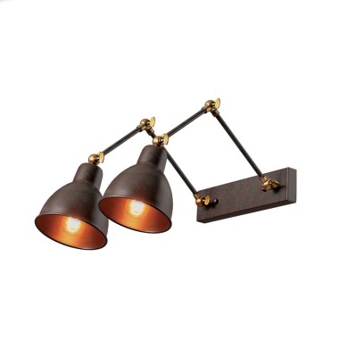 NETTO WALL LUMINAIR 2ΧΕ27 METAL RUST BRACET 39Χ30Χ36CM THALASSA