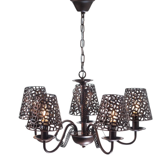 NETTO ΦΩΤΙΣΤΙΚΟ ΚΡΕΜΑΣΤΗ ΧΑΛΚΙΝΟ ΜΕΤΑΛΛΙΚΟ ΣΥΜΒΑΤΙΚΟ 5ΧΕ14 IP20 Φ110Χ700mm