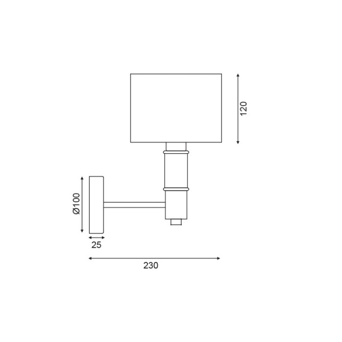 NETTO ΦΩΤΙΣΤΙΚΟ ΕΠΙΤΟΙΧΟ ΜΑΥΡΟ ΜΑΤ ΜΕΤΑΛΛΙΚΟ ΣΥΜΒΑΤΙΚΟ 1ΧΕ14 IP20 230Χ290mm