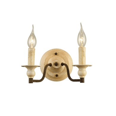 WALL MOUNTED LUMINAIRE 2XE14 ANTIQUE/RUST 28X14X16CM LYON