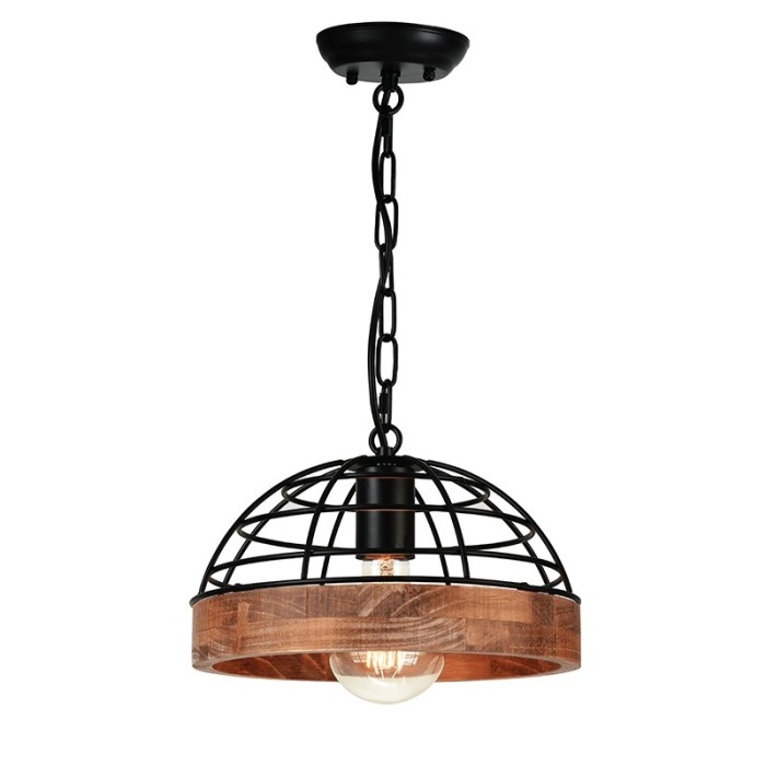 NETTO ΦΩΤΙΣΤΙΚΟ ΚΡΕΜΑΣΤΟ ΜΑΥΡΟ ΜΕΤΑΛΛΙΚΟ ΣΥΜΒΑΤΙΚΟ 1ΧΕ27 IP20 Φ260mm