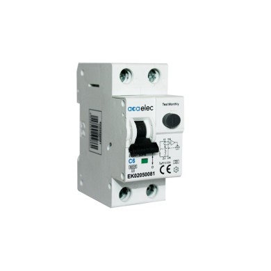 ELECTROMAGNETIC RCBO 1P+N C6 30mА AC TYPE 6kA 2M  