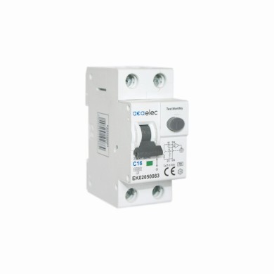 ELECTROMAGNETIC RCBO 1P+N C16 30mА AC TYPE 6kA 2M  